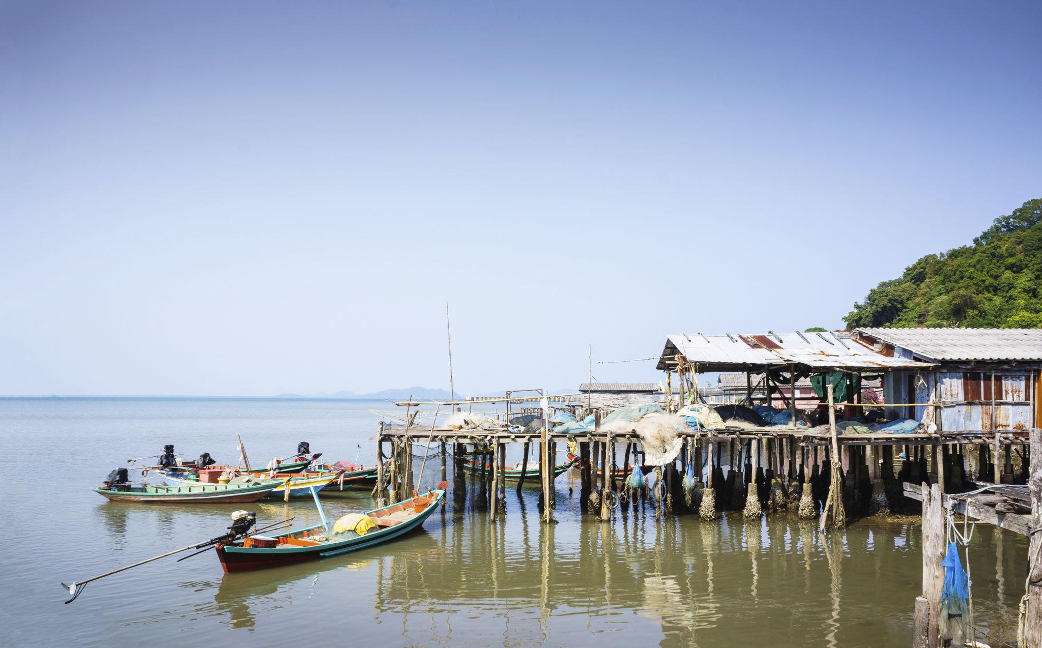 Stilt fishing village Southern Thailand