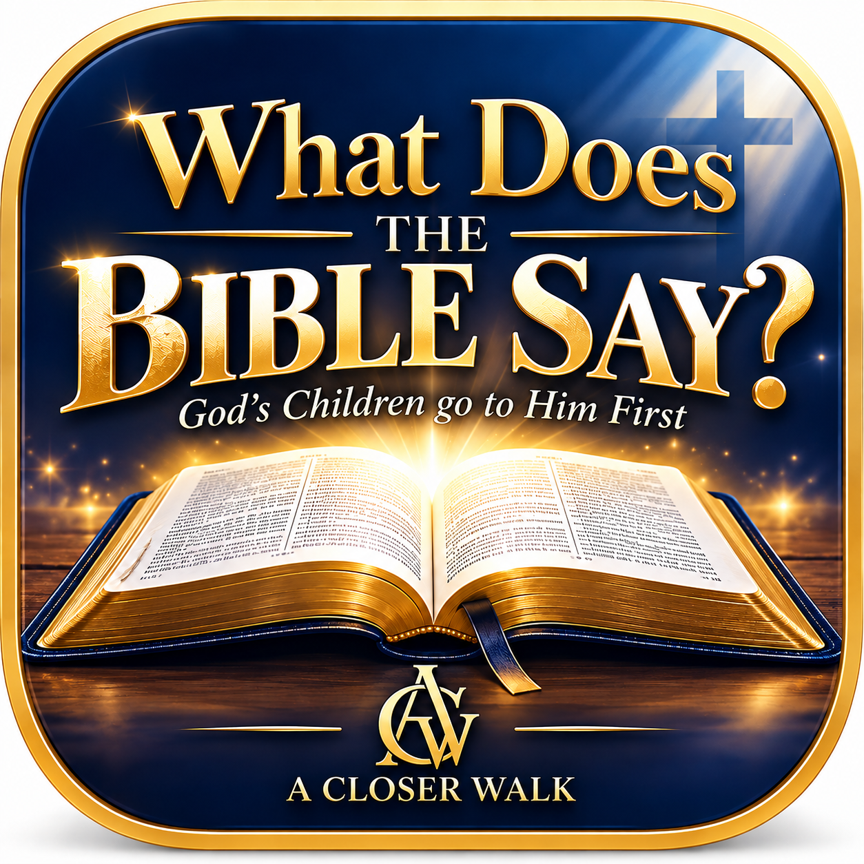What Does the Bible Say? official app logo